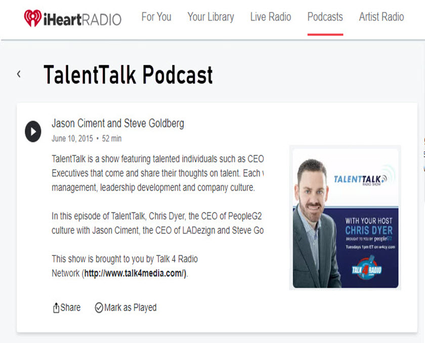 TalentTalk Podcast Chris Dyer